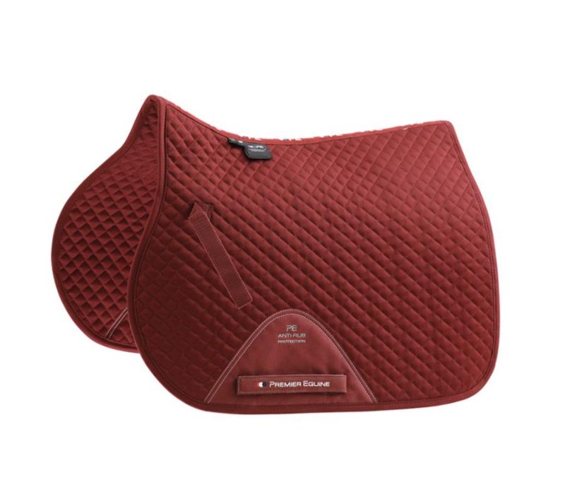 PE Pony GP/Jump Cotton Saddlecloth (Burgundy)